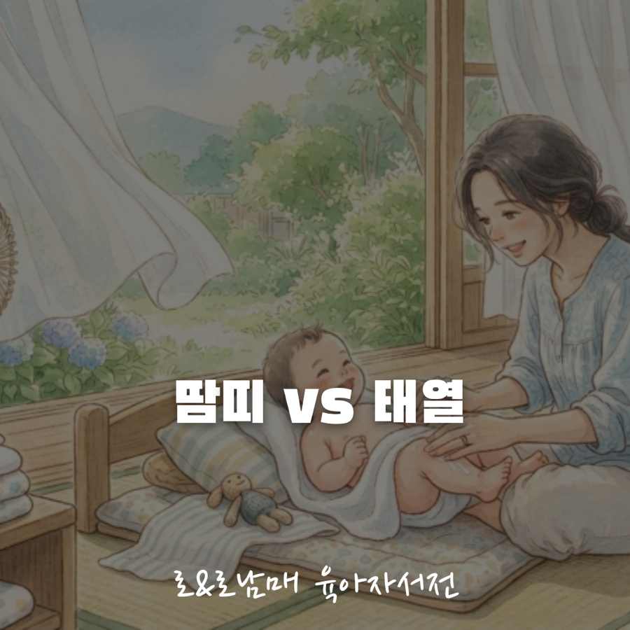 아기 땀띠와 신생아 태열 구별법 안내 이미지
